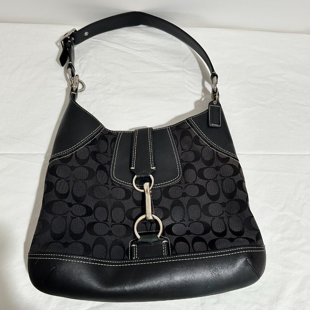 Coach Signature Hampton Hobo Shoulder Bag - Gem
